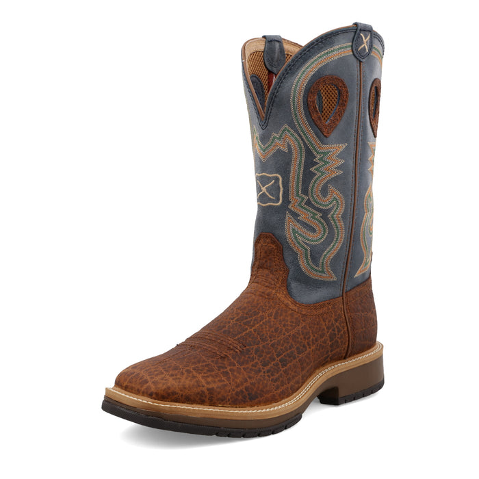 12" Horseman - Distressed Saddle & Peacock