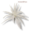 17'' Glitter Fern Bush ( 195270-White )