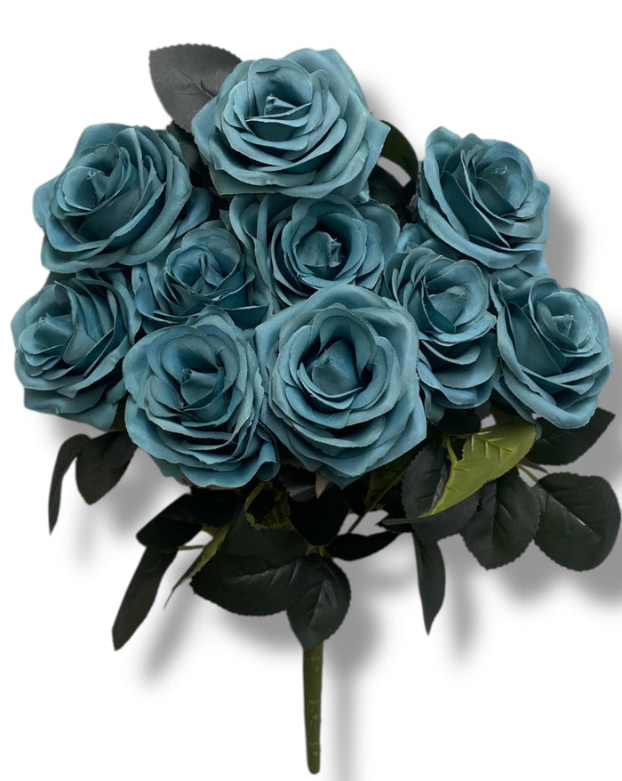 17.5'' Deluxe Rose Bush ( B1024N-#31 Teal ) AN10004