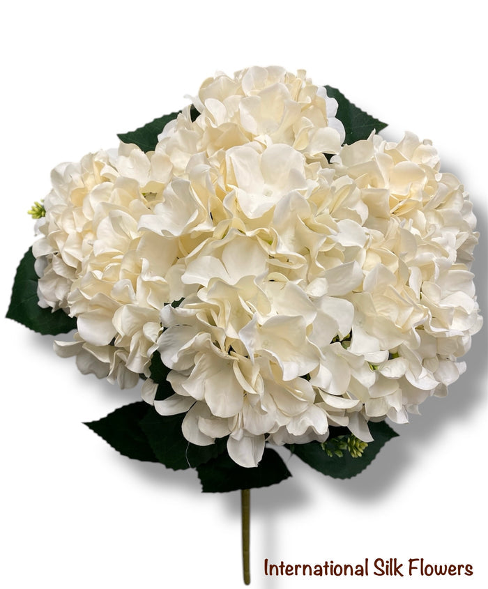 18'' Pongee Hydrangea Bush ( INT24007-#11 Beige )