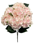 18'' Pongee Hydrangea Bush ( INT24007-#30 Cream Pink )