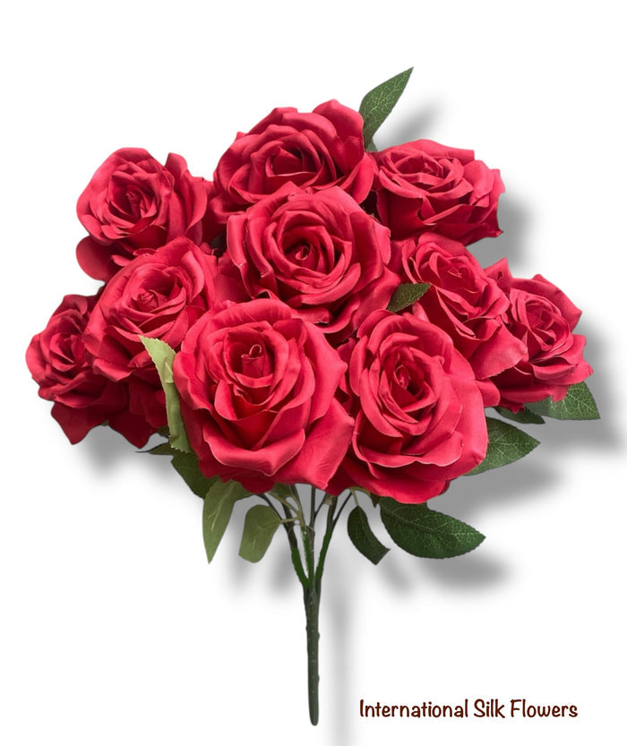18'' Rose Bush ( INT5526-#12 Red )