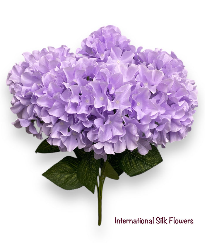 19" Artificial Hydrangea Bush ( SPH-7 Lavender ) INT887