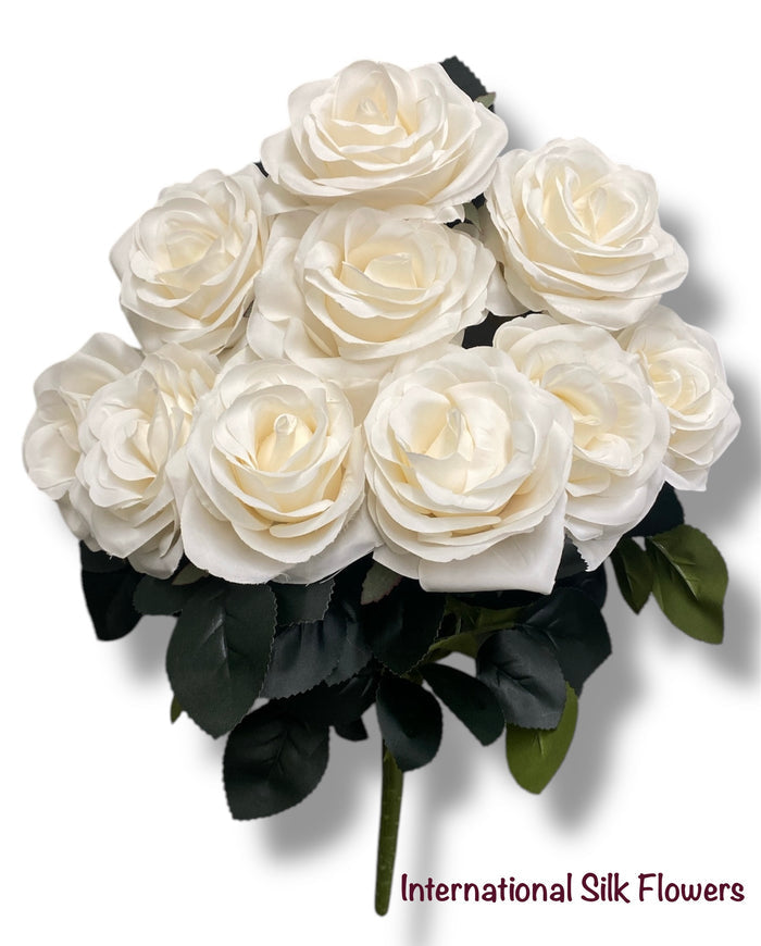 19'' Deluxe Rose Bush ( B1024N- #3Beige ) AN10004