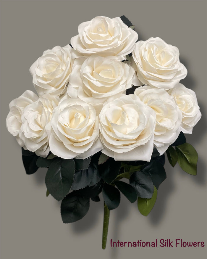 19'' Deluxe Rose Bush ( B1024N- #3Beige ) AN10004