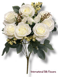 19'' Open Rose Bush ( 23653-Cream ) TY1305