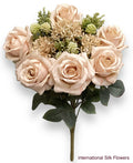 19.5'' Rose / Plastic Hydrangea Bush ( TY2049-PU/BE )