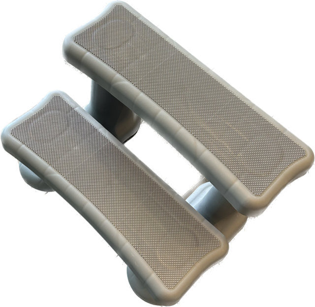 2 Tier Eterna Step Grey | Slip-Resistant