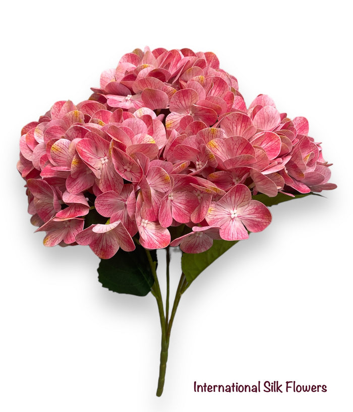 20'' Real Touch Hydrangea Bush ( INT002-Light Red )( J05013 )