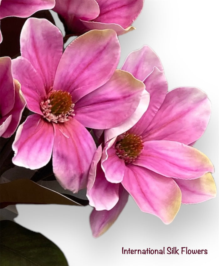 21'' Real Touch Magnolia Bush ( INT1034-Fuchsia )