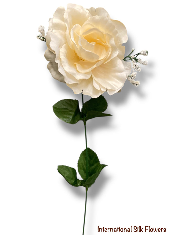 23'' Satin Rose Bush ( AN24010-Beige )