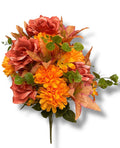 24'' Rose/Mum/Lily Bush ( 229015-BK/OR/BR )