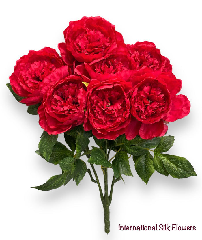 24.5'' Peony Bush ( INT1031-Red )