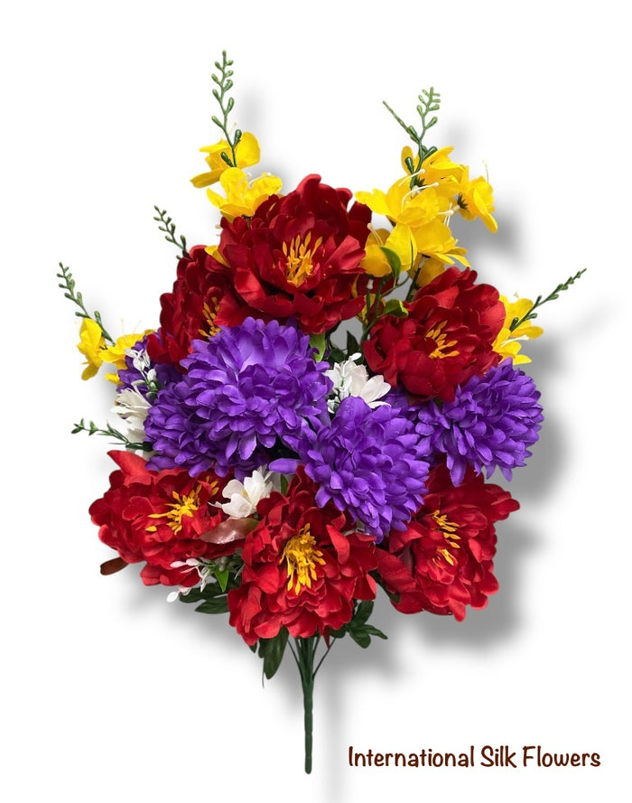 26'' Peony/Mum/Gladiolus Bush ( CW8041-SP/MX )
