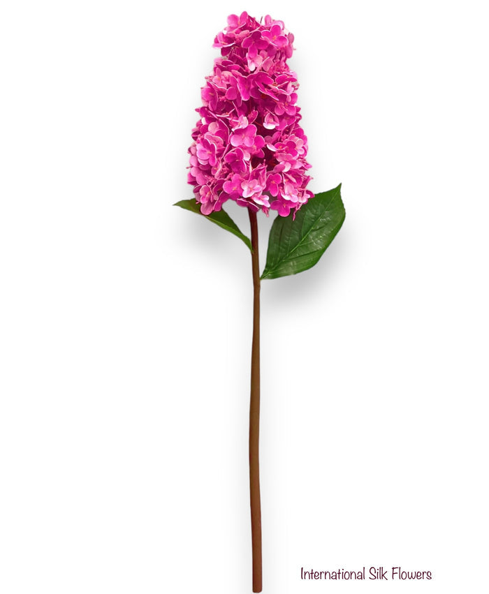 32.5" Real Touch Cone Hydrangea Spray  ( FSH206-Fuchsia ) INT206-#5Fuchsia