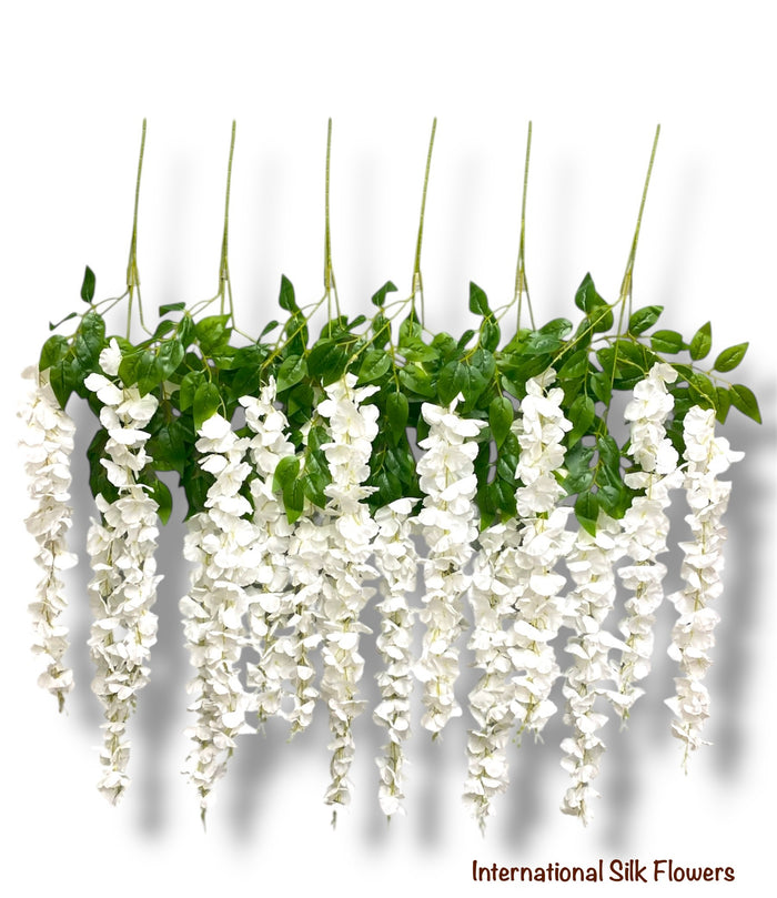 42'' Hanging Wisteria ( INT1226-#9 White )
