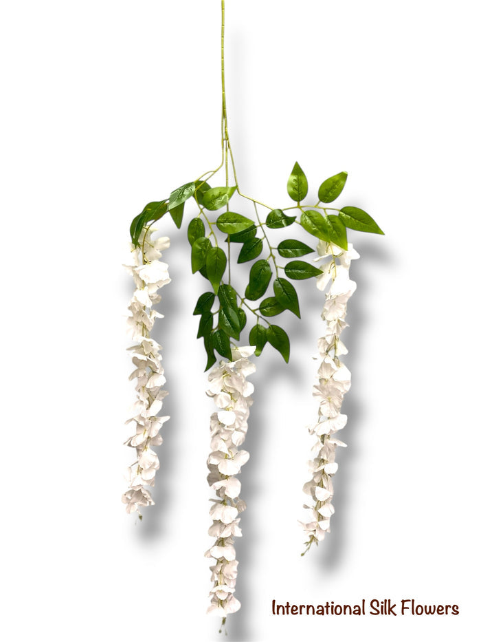 42'' Hanging Wisteria ( INT1226-#9 White )