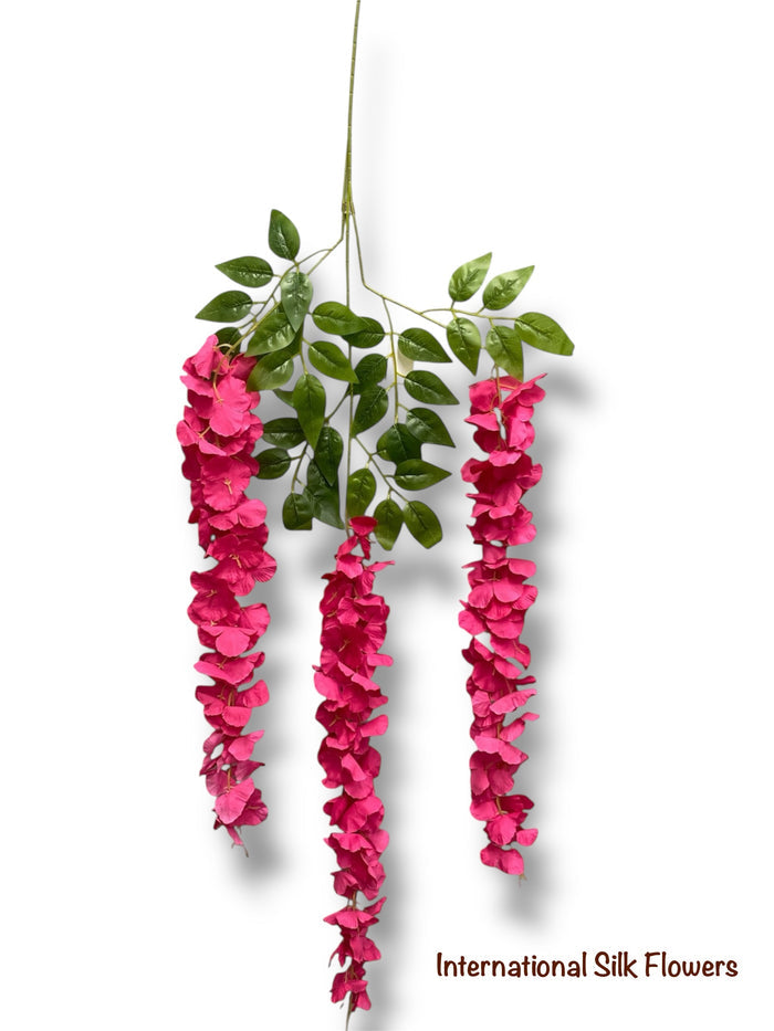 42'' Hanging Wisteria ( INT1226-New Fuchsia )