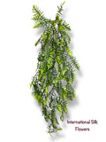 45''  Plastic Green Leaves hanging Bush ( INT24709 )