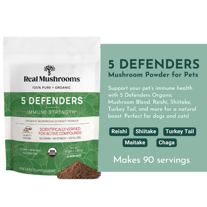 5 Defenders Mushroom Blend Powder - Immune Support