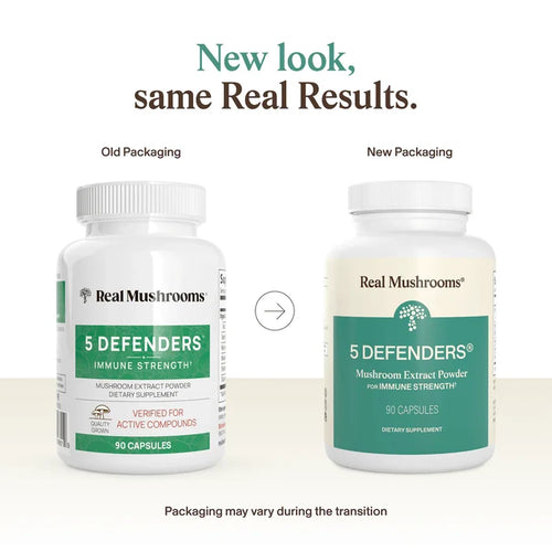 5 Defenders Organic Mushroom Blend Capsules - Immune Support