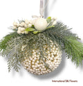 6'' Hanging Berry Ball Ornament ( 131721-WH )