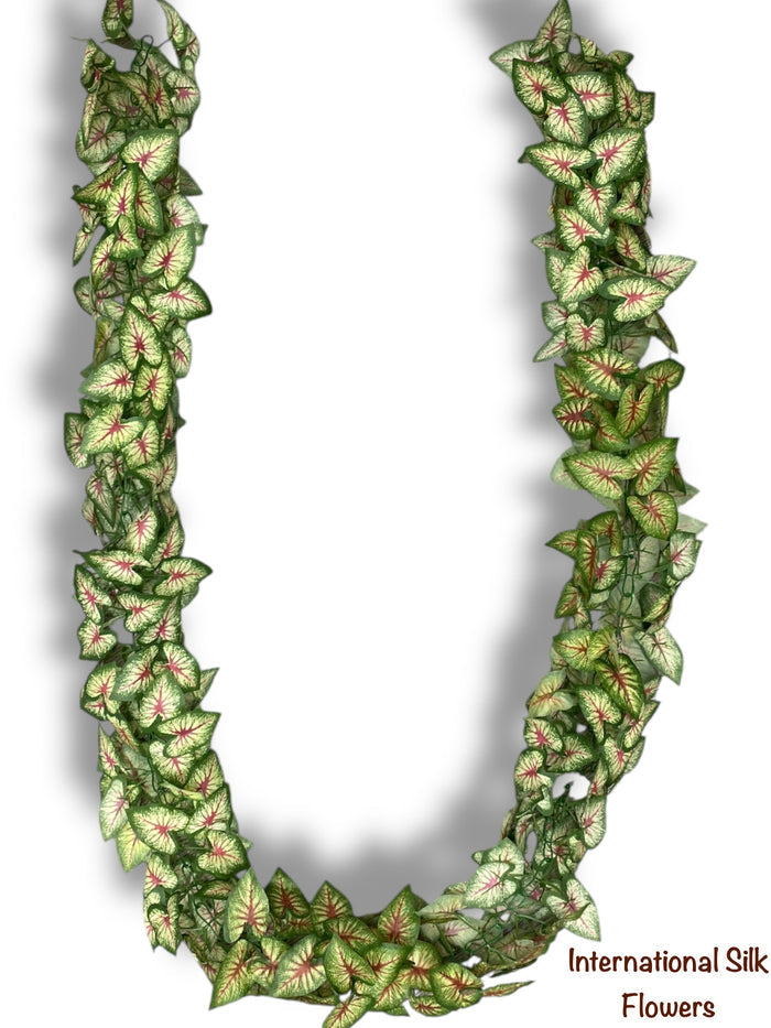 7.58' Red Caladium Chain Garland ( INT5025R )