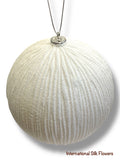 8'' Ball Ornament ( 206323- White )
