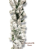 9' Blackmore Snow Pine Garland ( YGK402-SN )