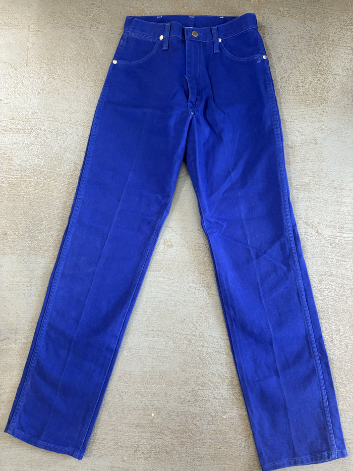 Wrangler Cowboy Cut Jeans-Women’s 7x32 Navy Blue