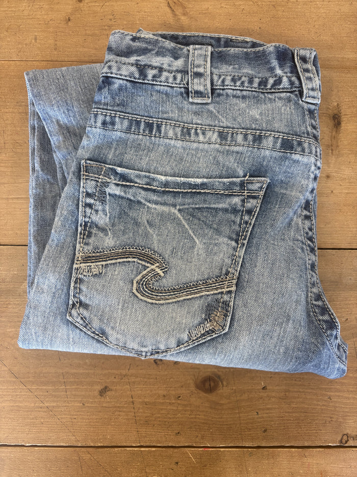 Men's Silver Eddie Jeans