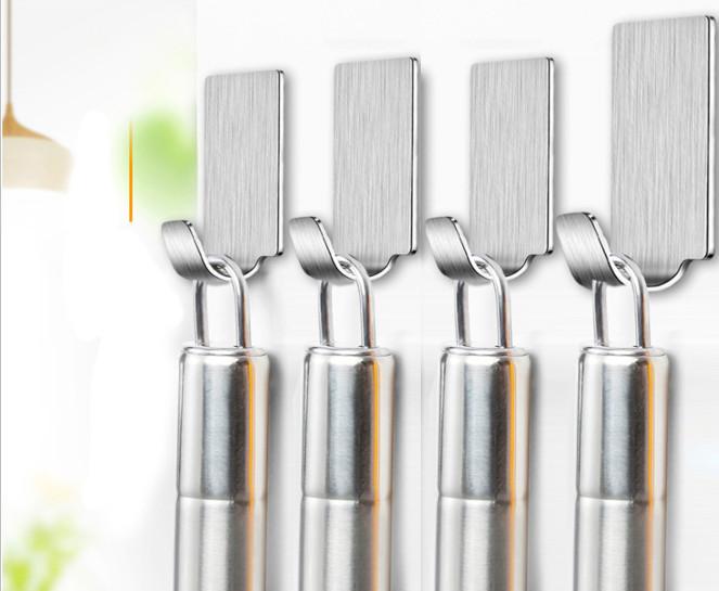 Adhesive Wall Hooks Stainless Steel Waterproof