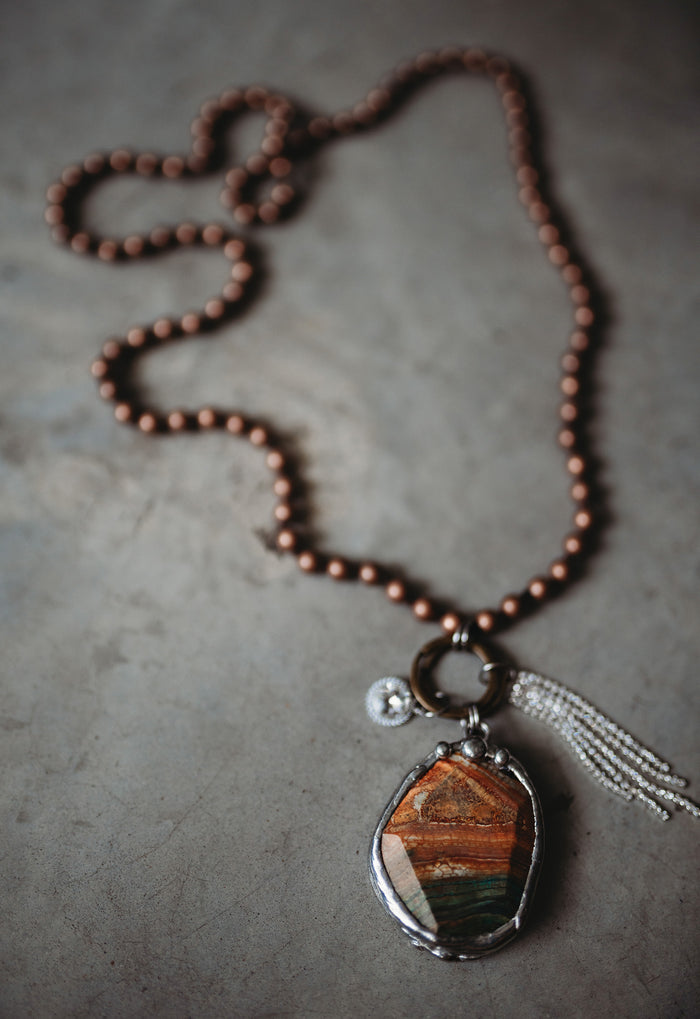 Agate and Jasper Necklace