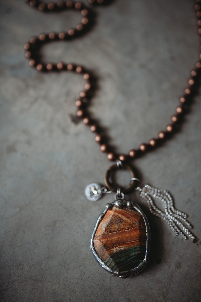 Agate and Jasper Necklace