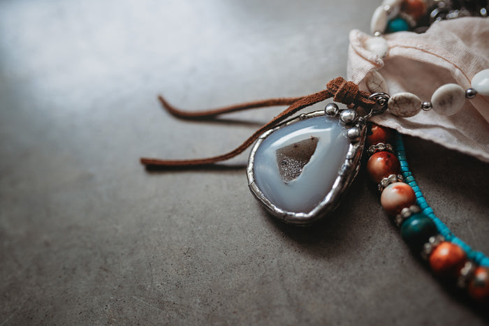 Agate with Geo Necklace