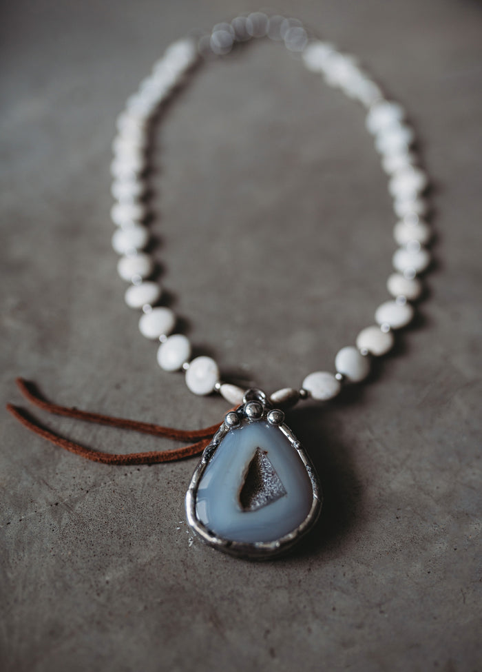 Agate with Geo Necklace