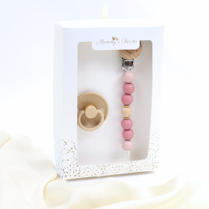 Amber Pacifier Clip + FRIGG Pacifier – Amber Design