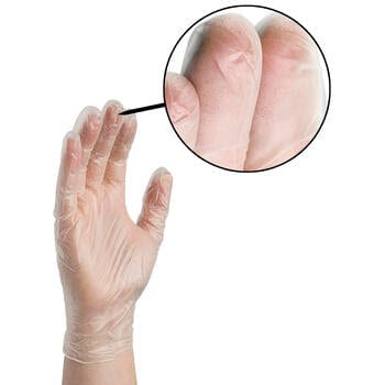 AMMEX® Clear Vinyl Exam Latex Free Disposable Gloves - NYDIRECT