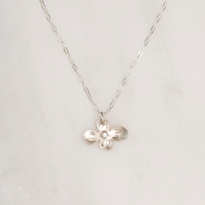 Dainty Sterling Silver Botanical Necklace