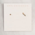 Ann Erickson Mismatched Sterling Silver Stud Earrings