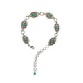 Ariat Youth Girl Oval Concho Chain Belt Turquoise