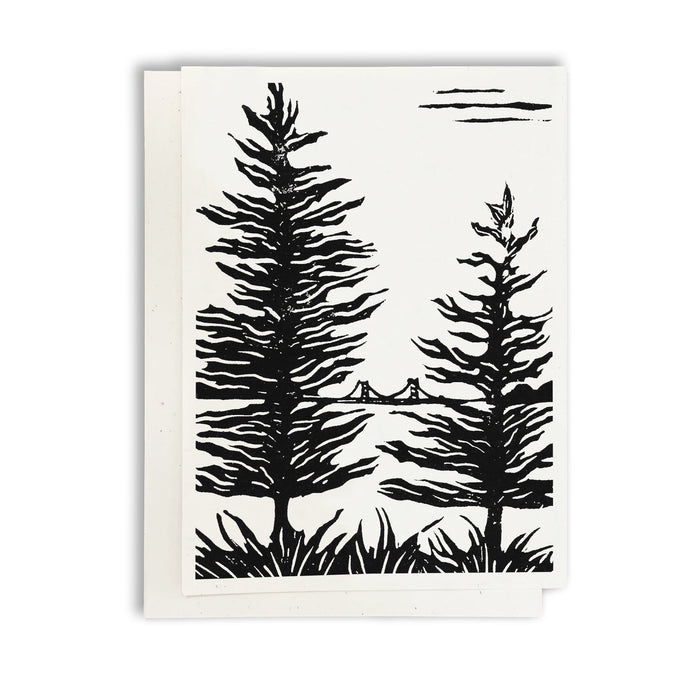Beach Lookout greeting card by Natalia Wohletz of Peninsula Prints.