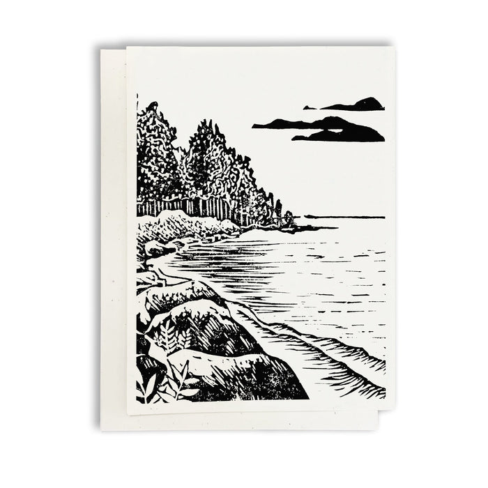 Peninsula greeting card by Natalia Wohletz of Peninsula Prints.