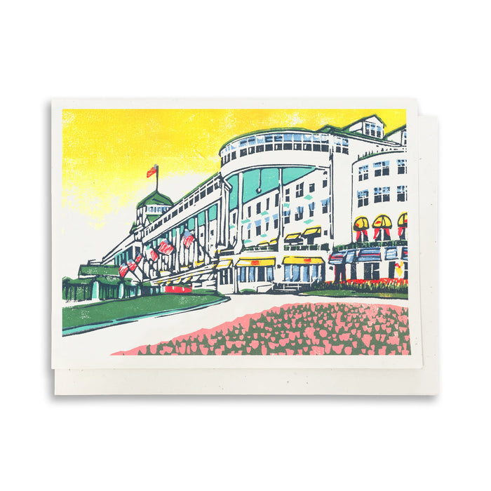The Grand Hotel greeting card by Natalia Wohletz of Peninsula Prints.