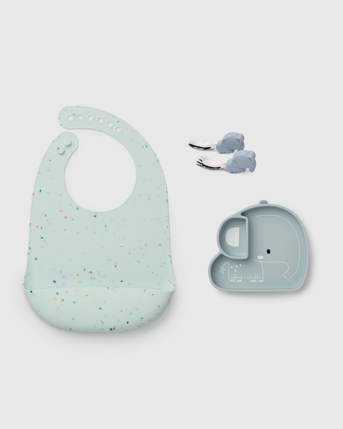 Baby Learning & Feeding Bundle - Elephant