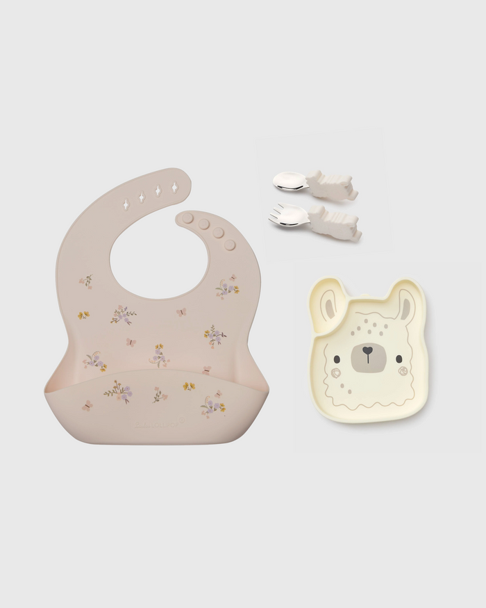 Baby Learning & Feeding Bundle - Llama