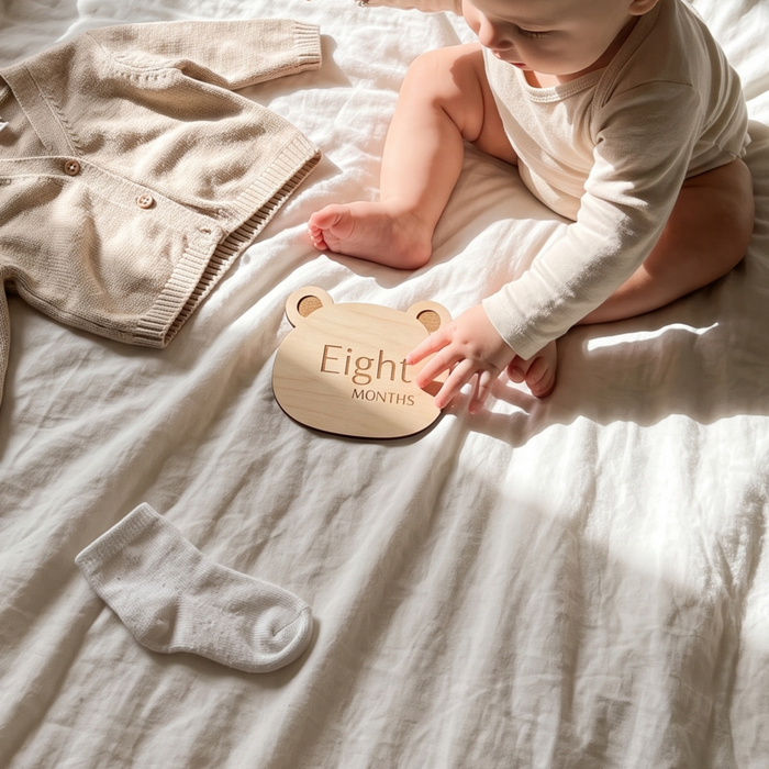 Baby Milestone Cards – Teddy Bear Design
