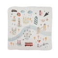 Loulou Lollipop muslin baby quilt blanket in London — front view on white background