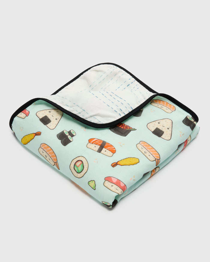 Baby Muslin Quilt in Tanboocel® Bamboo Viscose - Sushi