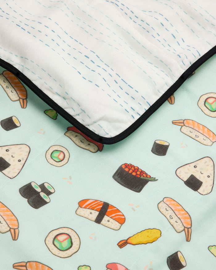 Baby Muslin Quilt in Tanboocel® Bamboo Viscose - Sushi